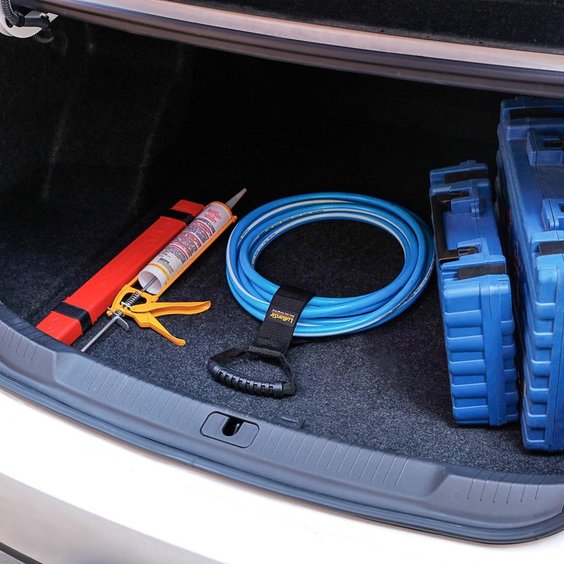 LuBanSir Extension Cord Storage Straps, 28" (2 Pack) Heavy-Duty Hook and Loop Straps with Carrying Handle fit Extension Cord, Garden Water Hoses and Garage Tool - Image 2
